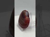 Carnelian Heart Palm Stone #12