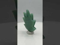 Green Aventurine Cannabis Leaf Carving #3