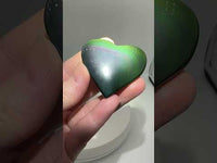 Rainbow Sheen Obsidian Heart #3