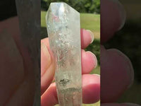 Double Terminated Prasiolite Scepter Wand #7 with Rainbow