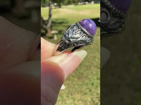 Natural Charoite Ring #24
