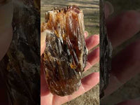 Natural Amber Calcite Raw Specimen UV Reactive #9
