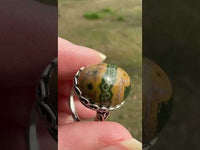 8th Vein Ocean Jasper S925 Sterling Silver Ring #1