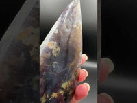 Ocean Jasper Polished Arrow Flame Freeform #1 Multicolor Patterning