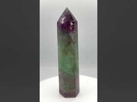 Large Fat Watermelon Fluorite Tower #3