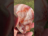 Unique Fire Quartz Skull #6