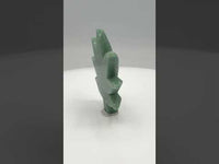 Green Aventurine Cannabis Leaf Carving #1