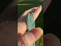 Natural 2mm Blue Opal Necklaces