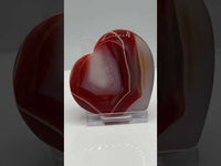 Carnelian Heart Palm Stone #11