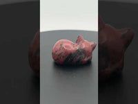 Mahogany Obsidian Sleeping Cat