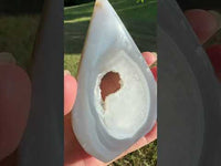 Agate with Druzy Arrow Shape Tower