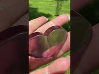 Candy Fluorite Carved Heart #8