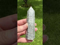 Gray Lace Agate Tower #1