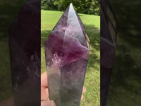 Large Fat Watermelon Fluorite Tower #4