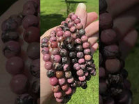 Rhodonite 6mm 7.5” Bracelet