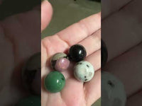 Set of Four Gemstone Spheres