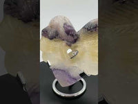 Rainbow Fluorite Decorative Carved Heart with Stand #8