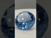 Blue Glass Gemstone Paperweight