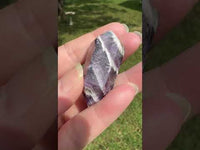 Double Terminated Chevron Amethyst Point #9