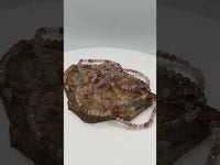 Red Rutilated Quartz 4mm Faceted Bracelet 7.5"