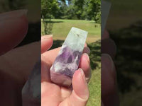 Feather Fluorite Free Form with Rainbows #1