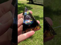 Amethyst Tree of Life  Orgonite Pyramid #17