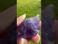 Purple Fluorite Dragon Head Carving