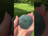 Moss Agate Polished Round Slice #3
