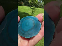 Dyed Blue Agate Slice #29