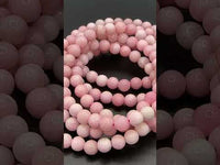 Pink Opal 6mm Bracelet Three Piece Set