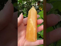 Orange Mexican Calcite Obelisk Tower #1