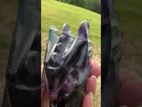 Fluorite Dragon Head Carving #6