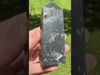 Black Chalcedony Sphalerite Obelisk Tower #5