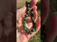 Ruby Zoisite Stretch Bead Bracelet
