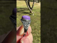 Natural Charoite Ring #38