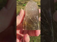 Gold Rutilated Quartz Point #6