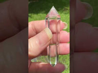 Natural Quartz Double Terminated Wand Point #15