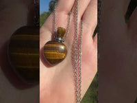 Tiger Eye Perfume/Essential Oil Bottle Necklace