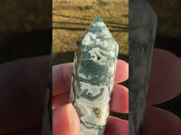 Moss Agate Double Terminated Point #2