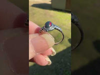 Colorful Opal S925 Sterling Silver Ring