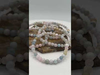 Pastel Morganite 6mm Bracelets