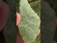 Prehnite mixed with Green Tourmaline Raw Specimen #6