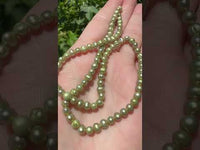 Lime Freshwater Pearl Strand #11