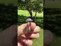 Natural Charoite Ring #4