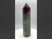 Large Fat Watermelon Fluorite Tower #4