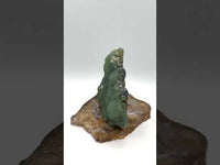 Prehnite mixed with Green Tourmaline Raw Specimen #2