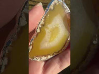 Yellow Agate Pendant (Dyed)