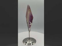 Rhombus Shaped Fluorite Carving with Stand #5