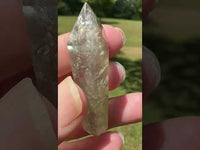 Double Terminated Prasiolite Scepter Wand #1