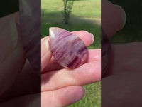 Pear Shape Candy Fluorite Cabochon #16